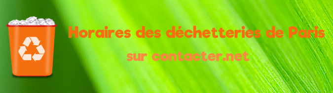 Contact dechetterie Paris